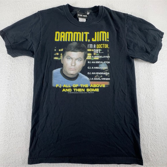 Star Trek Star Trek Dr McCoy All The Above Shirt Men's S Official Licensed Tee - Picture 1 of 5